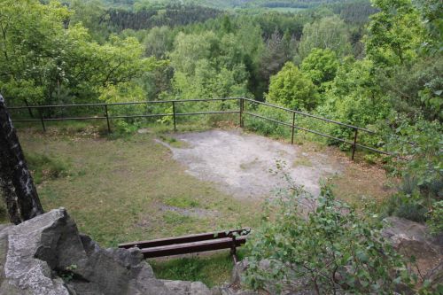 Aussichtspunkt Berghotel Augustusberg mit Sitzbank